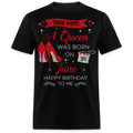 PERSONALIZABLE JUNE BIRTHDAY UNISEX T-SHIRT