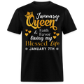 7TH JANUARY QUEEN FAITH AND FAVOR UNISEX SHIRT