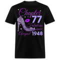 CHAPTER 77 FABULOUS SINCE AUGUST 1948 UNISEX SHIRT