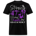 STEPPING INTO MY 47TH BIRTHDAY WITH GOD'S GRACE UNISEX SHIRT