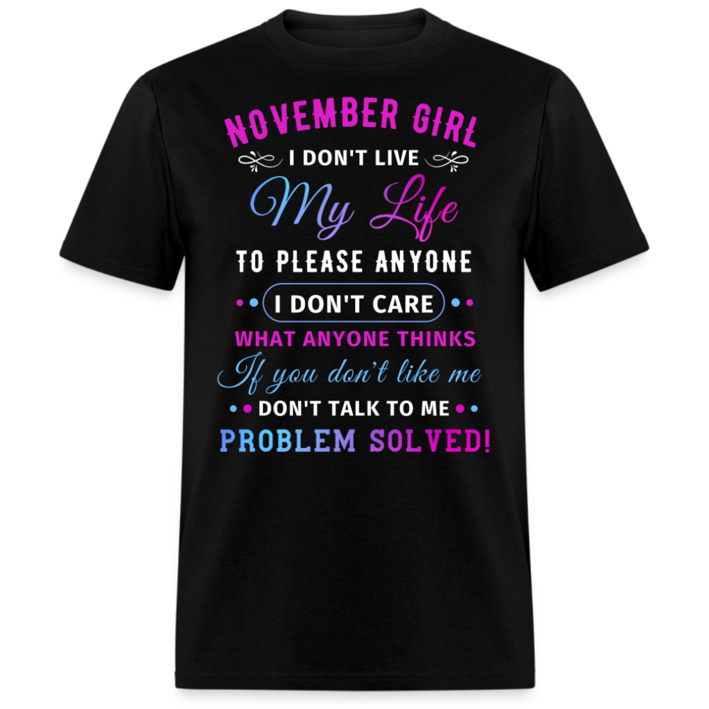 NOVEMBER GIRL UNISEX SHIRT