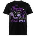 STEPPING INTO CHAPTER 40 FAB SINCE OCTOBER 1985 UNISEX SHIRT