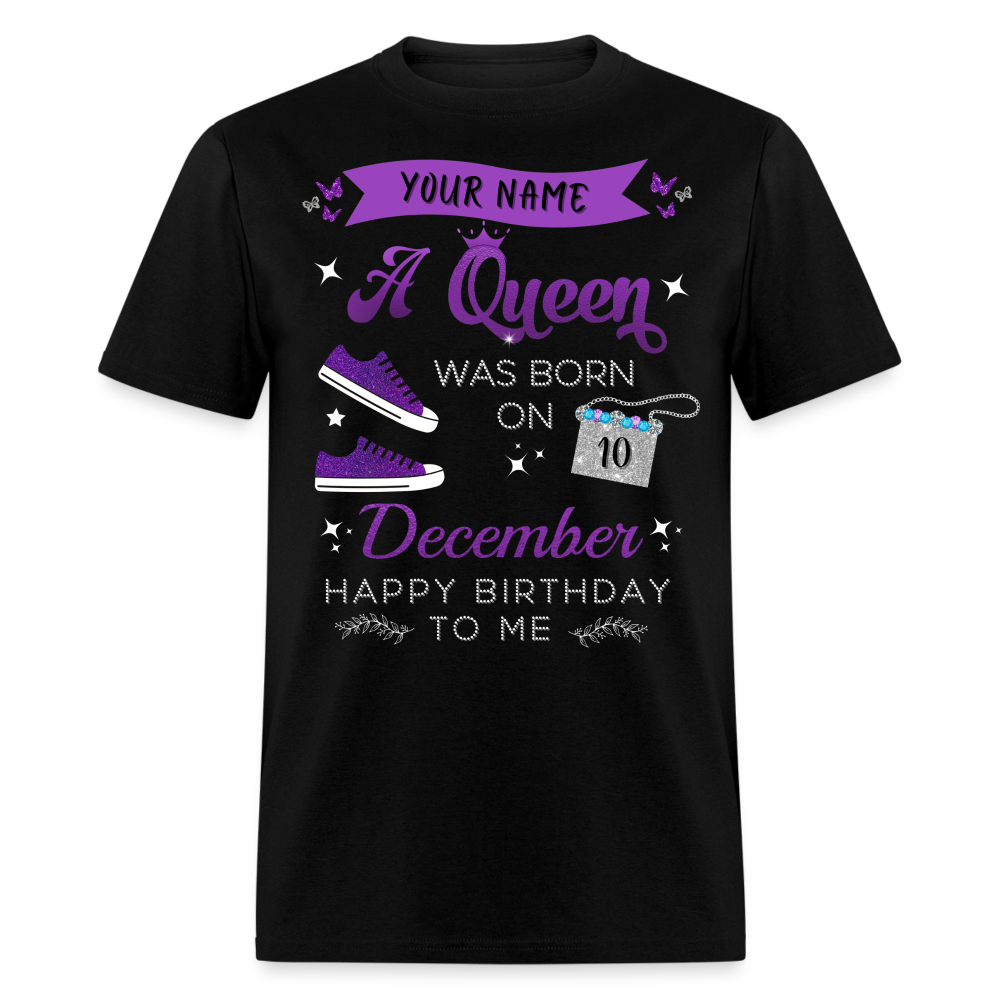 PERSONALIZABLE PURPLE DECEMBER QUEEN SHIRT