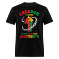 FREEDOM IS NEVER GIVEN, IT IS WON JUNETEENTH UNISEX SHIRT