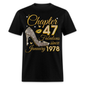 GOLDEN CHAPTER 47 FAB SINCE JANUARY 1978 UNISEX SHIRT
