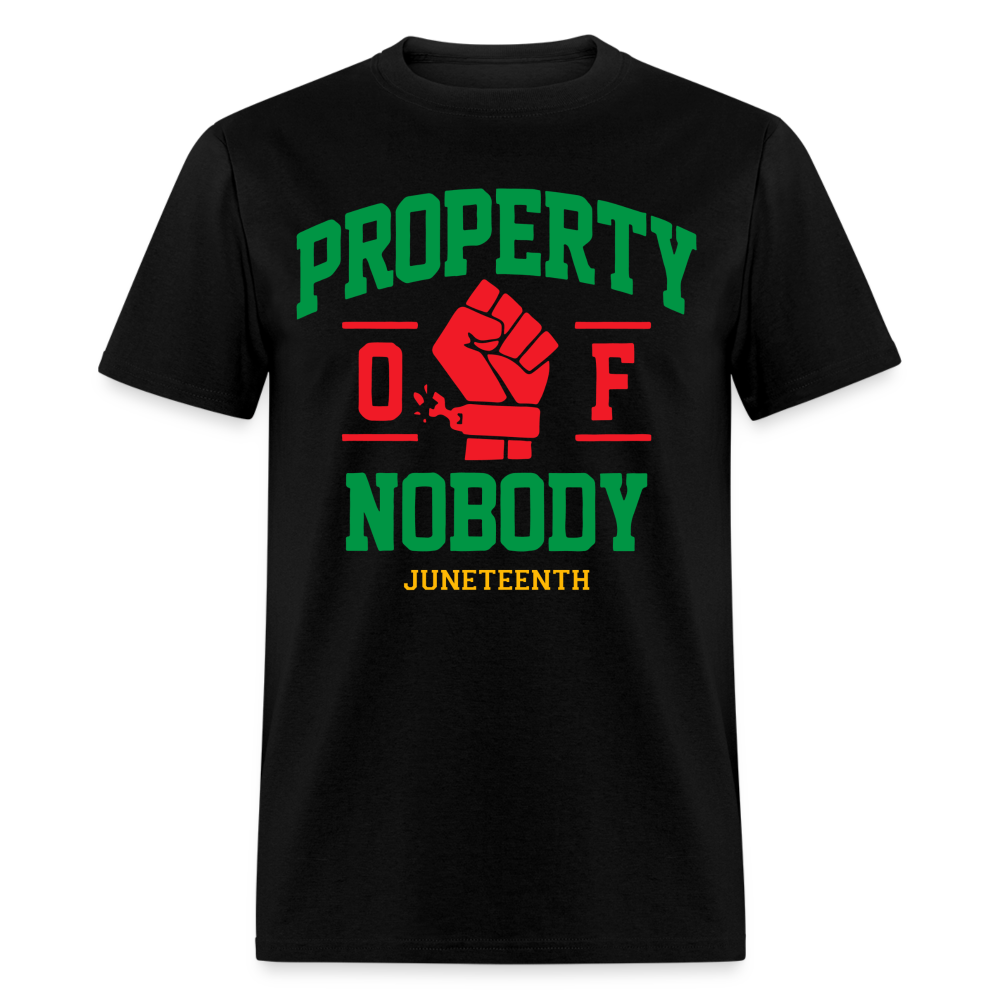 PROPERTY OF NOBODY JUNETEENTH UNISEX SHIRT