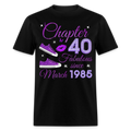 CHAPTER 40 FAB SINCE MARCH 1985 (SNEAKERS) SHIRT