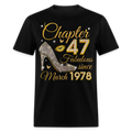 GOLDEN CHAPTER 47 FAB SINCE MARCH 1978 UNISEX SHIRT