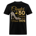 GOLDEN CHAPTER 50 FAB SINCE MARCH 1975 UNISEX SHIRT