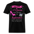PERSONALIZABLE SEPTEMBER QUEEN SHIRT
