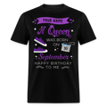 PERSONALIZABLE PURPLE SEPTEMBER QUEEN SHIRT