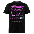 PERSONALIZABLE SEPTEMBER STEPPING BIRTHDAY UNISEX SHIRT