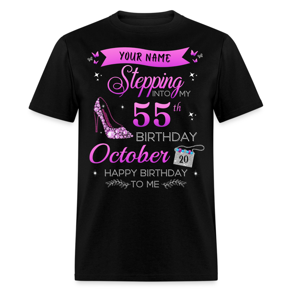 PERSONALIZABLE OCTOBER STEPPING BIRTHDAY UNISEX SHIRT