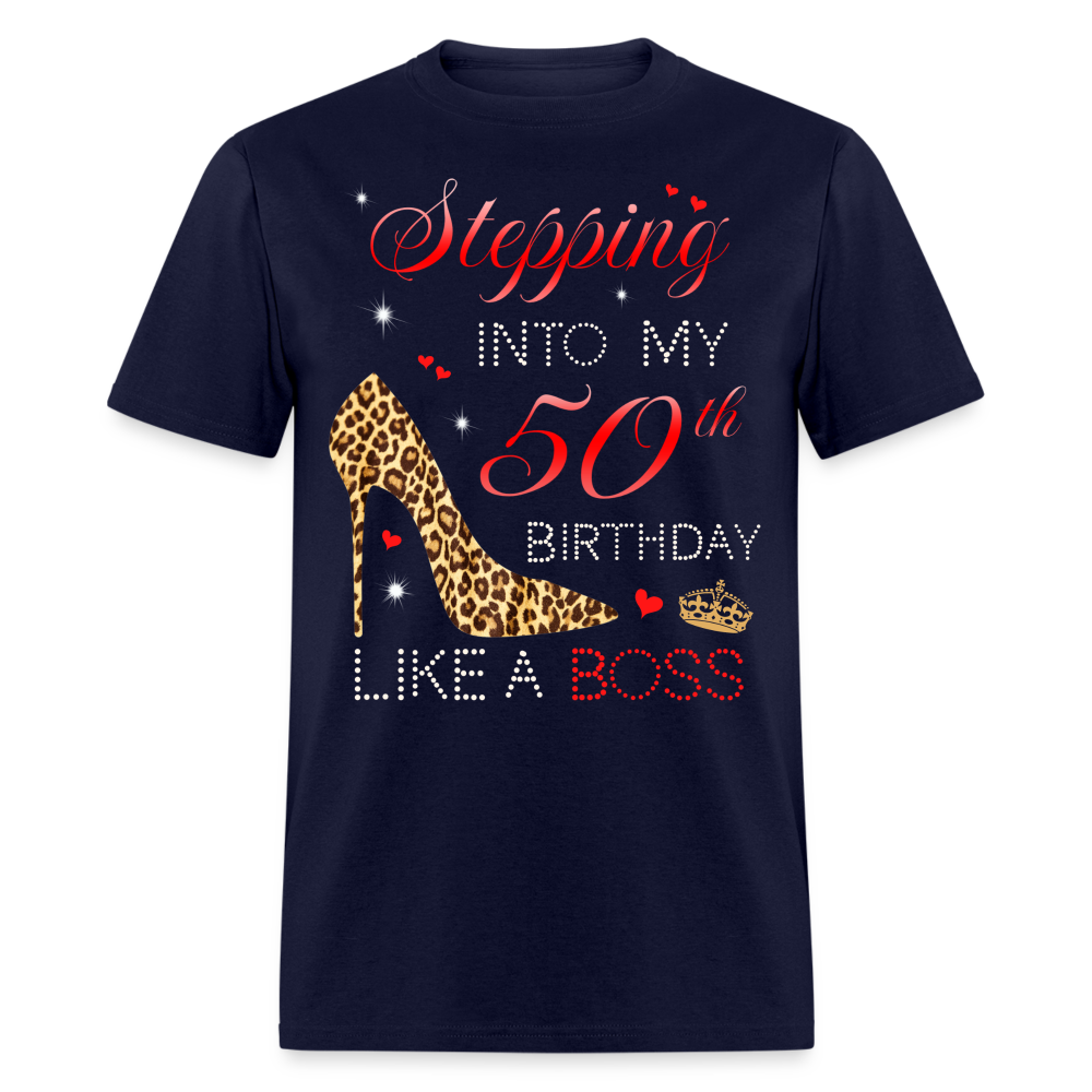 STEPPING 50 GRACE UNISEX SHIRT - navy