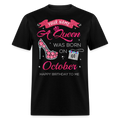 PERSONALIZABLE OCTOBER QUEEN UNISEX SHIRT