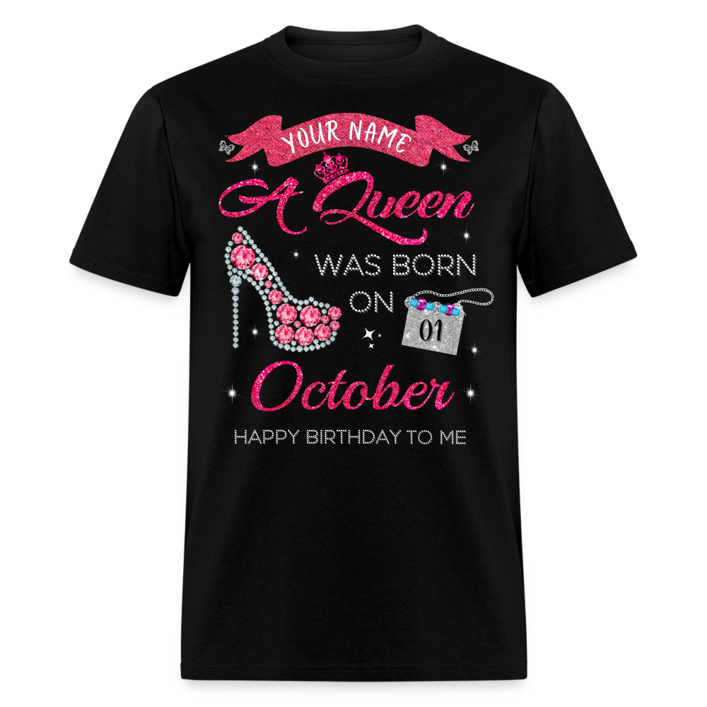 PERSONALIZABLE OCTOBER QUEEN UNISEX SHIRT