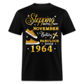 NOVEMBER BIRTHDAY FAB SINCE 1964 UNISEX SHIRT - black