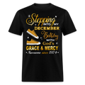 STEPPING INTO DECEMBER AWESOME SINCE 1974 UNISEX SHIRT - black